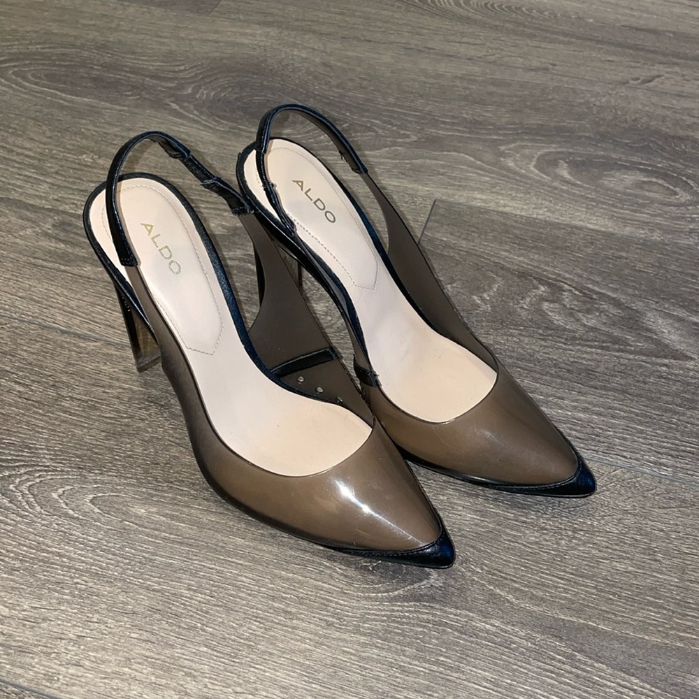 Aldo PVC black heels